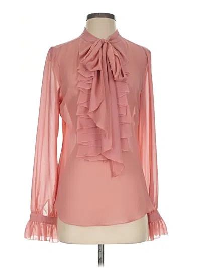 Pre-owned Yoana Baraschi Long Sleeve Blouse In Pink