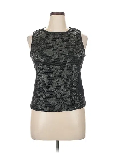 Pre-owned Yoana Baraschi Sleeveless Top Black Halter Neckline Tops