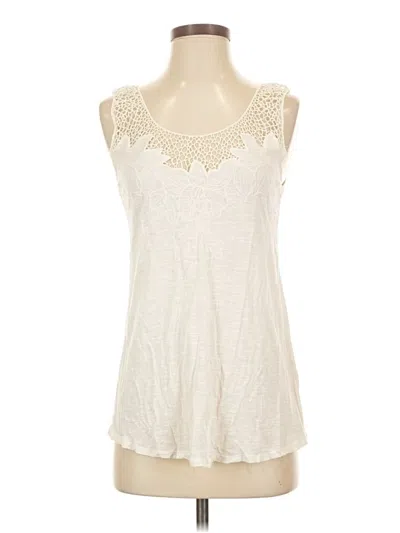 Pre-owned Yoana Baraschi Sleeveless Top Ivory Sweetheart Neckline Tops