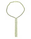Yochi Dawn Drop Necklace In Gold In Green