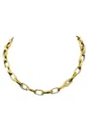 Yochi Women's Large Link Chain Necklace In Gold In Gold