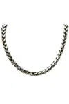 Yochi Women's Thick Wheat Chain Necklace In Silver In Silver