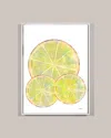 Yoffi Citrus Tango Framed Giclee In Yellow