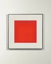 Yoffi Square Series: Yellow Medium F Giclee Wall Art In Red