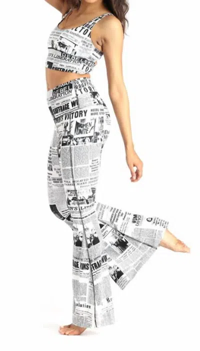 Yoga Democracy Bell Bottoms In Feminist News In White