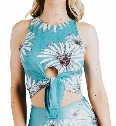 Yoga Democracy Reversible Knot Top In Flower Child In Multi