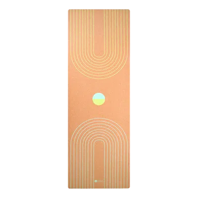 Yoga Design Lab Cork Yoga Mat 3.5mm - Natural Balance In Transparent