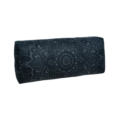 Yoga Design Lab Yoga Bolster - Mandala Charcoal In Blue