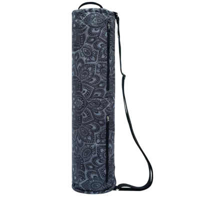 Yoga Design Lab Yoga Mat Bag - Mandala Charcoal In Black