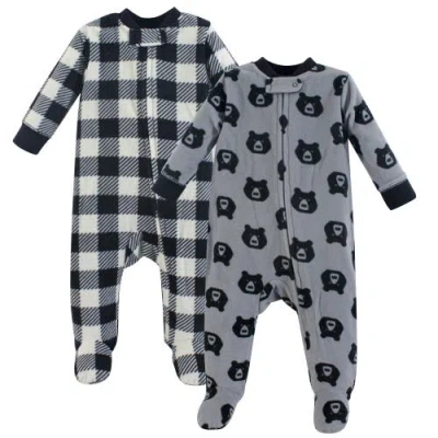 Yoga Sprout Babies'  2pk Fleece Sleep And Play In Multi