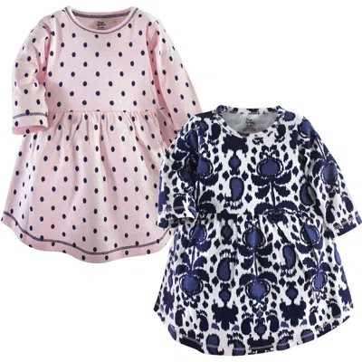 Yoga Sprout Babies'  2pk Long Sleeve Dress In Multi