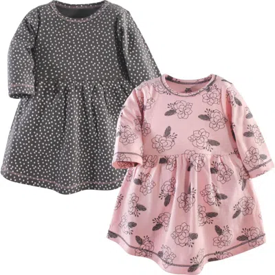 Yoga Sprout Babies'  2pk Long Sleeve Dress In Multi