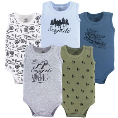 Yoga Sprout Babies'  5pk Sleeveless Bodysuits In Multi