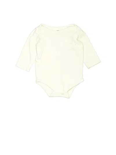 Pre-owned Yoga Sprout Babies' Long Sleeve Onesie In Ivory