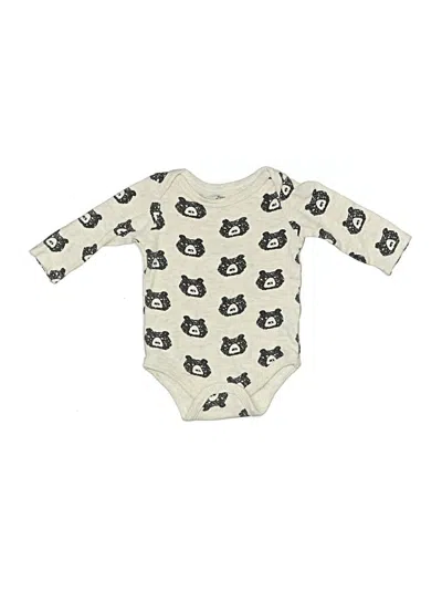 Pre-owned Yoga Sprout Babies' Long Sleeve Onesie In Ivory