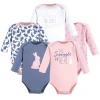 Yoga Sprout Babies'  Multipack Five Long-sleeve Bodysuits