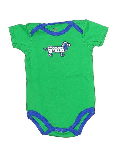 Pre-owned Yoga Sprout Babies' Short Sleeve Onesie In Green