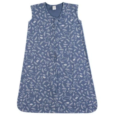 Yoga Sprout Babies'  Sleeveless Jersey Cotton Sleeping Bag, Sack & Blanket In Blue
