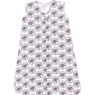 Yoga Sprout Babies'  Sleeveless Jersey Cotton Wearable Blanket In Blue