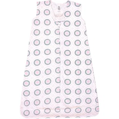 Yoga Sprout Babies'  Sleeveless Jersey Cotton Wearable Blanket In Pink