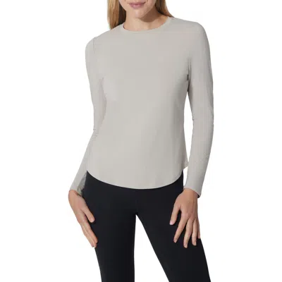 Yogalicious 2-pack Elan Cotton Jersey Crewneck Top In Gray