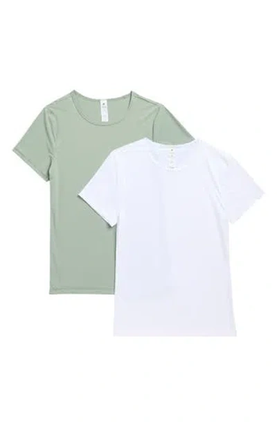 Yogalicious 2-pack Tara Air Cloud Jersey T-shirts In Multi