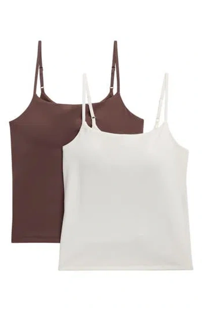 Yogalicious 2-pack Cloud Skin Newbury Camisoles In Shopping Bag/ Sugar Swizzle