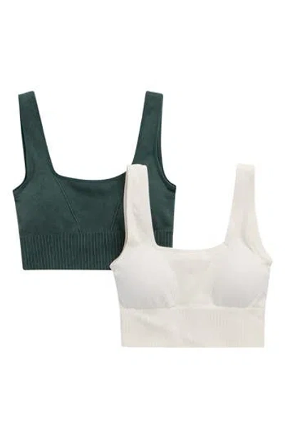 Yogalicious 2-pack Stonewash Seamless Glow Gleam Sports Bras