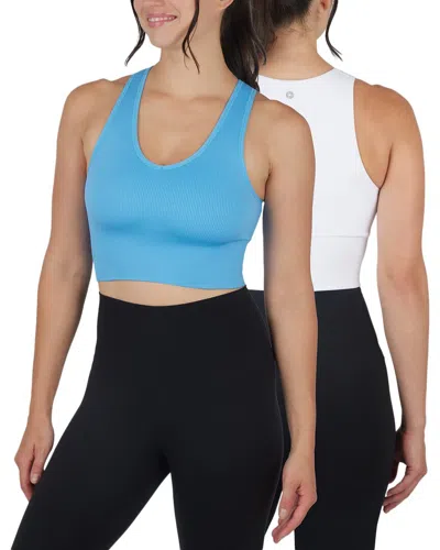YOGALICIOUS YOGALICIOUS 2PC SEAMLESS HIGHLINE CROP TANK SET