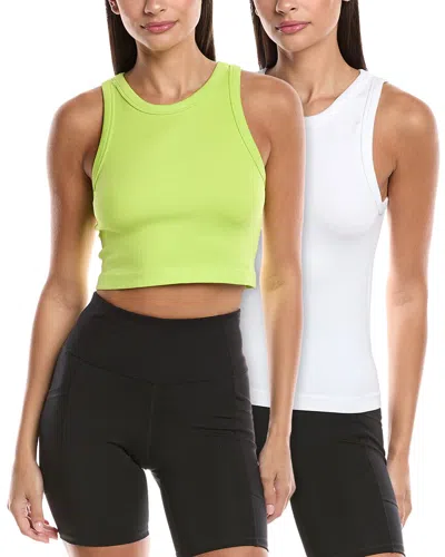 YOGALICIOUS YOGALICIOUS 2PK MEET TO GREET CROP TANK