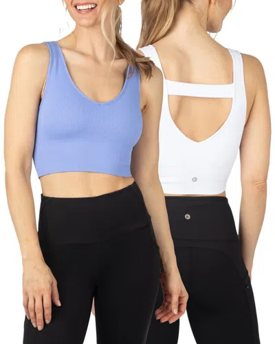 Yogalicious 2pk Seamless Bianca Crop Tank In Multi