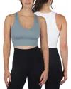 Yogalicious 2pk Seamless Highline Crop Tank In Multi
