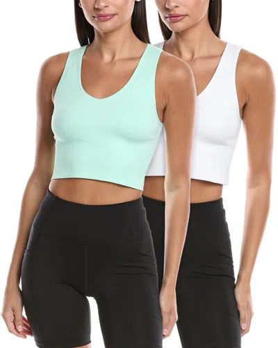 YOGALICIOUS 2PK SEAMLESS HIGHLINE CROP TANK