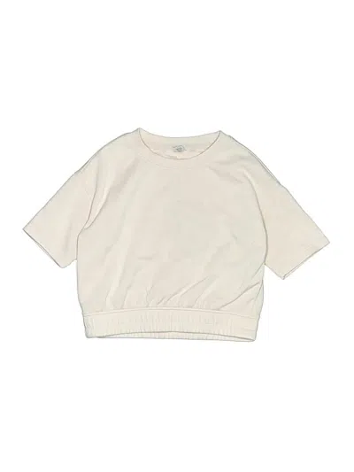 Pre-owned Yogalicious Kids' 3/4 Sleeve T-shirt In Ivory
