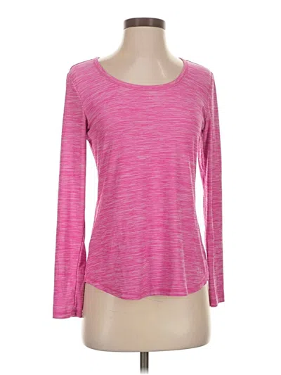 Pre-owned Yogalicious 3/4 Sleeve T-shirt In Pink