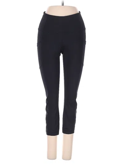 Pre-owned Yogalicious Active Pants In Black