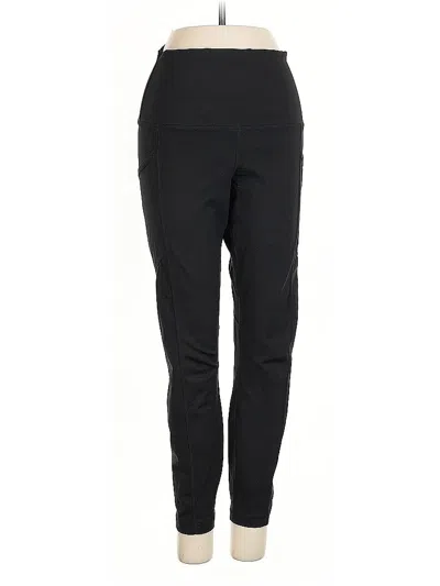 Pre-owned Yogalicious Active Pants In Black