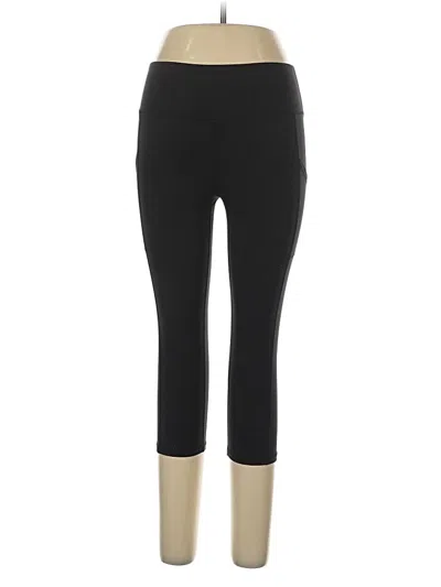 Pre-owned Yogalicious Active Pants In Black