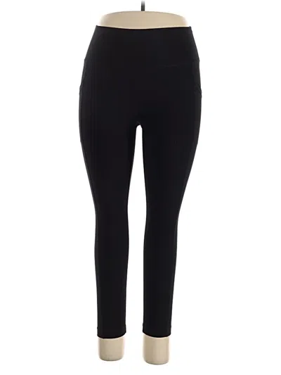 Pre-owned Yogalicious Active Pants In Black