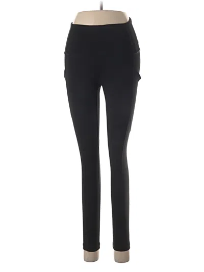 Pre-owned Yogalicious Active Pants In Black