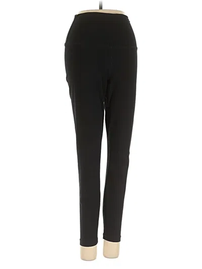 Pre-owned Yogalicious Active Pants In Black