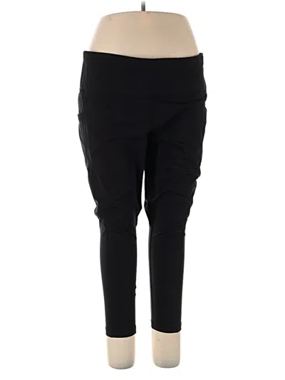 Pre-owned Yogalicious Active Pants In Black