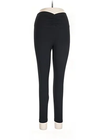 Pre-owned Yogalicious Active Pants In Black