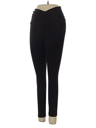 Pre-owned Yogalicious Active Pants In Black