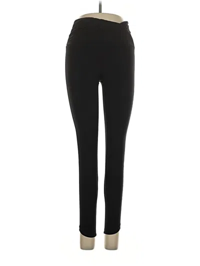 Pre-owned Yogalicious Active Pants In Black