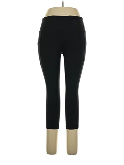 Pre-owned Yogalicious Active Pants In Black