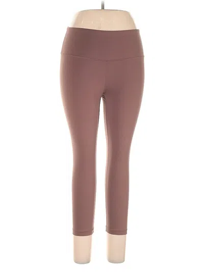 Pre-owned Yogalicious Active Pants In Brown