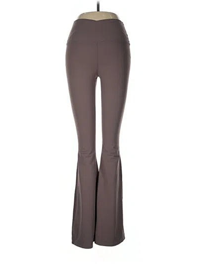Pre-owned Yogalicious Active Pants In Brown