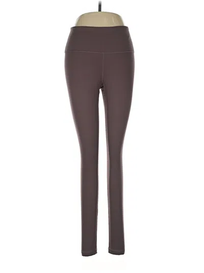 Pre-owned Yogalicious Active Pants In Brown