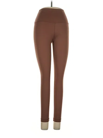 Pre-owned Yogalicious Active Pants In Brown